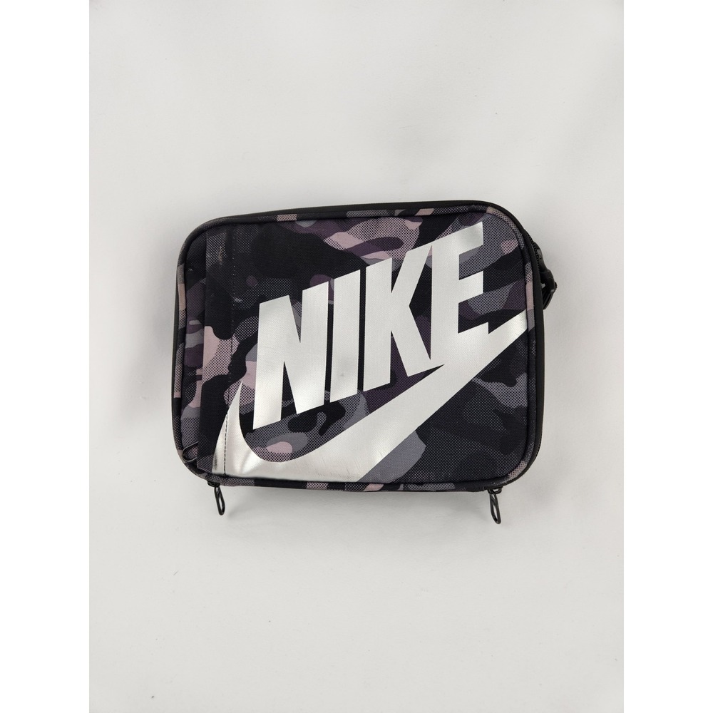 Nike Boy's Futura Fuel Pack Lunch Box Insulated Hard Shell Black Camo School‎